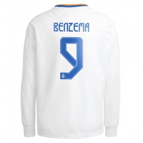 Fotbalový Dres Real Madrid Karim Benzema 9 Domácí 2021/22 Dlouhý Rukáv